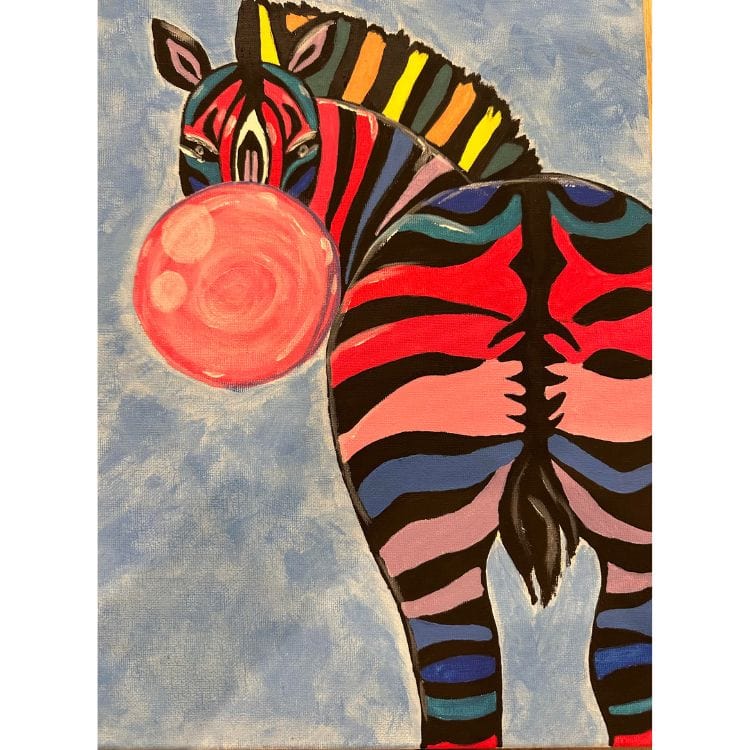 'Bubblegum Zebra, What the Cluck, Emu Encounter & Peek A Boo Cows' Multi Painting Pack