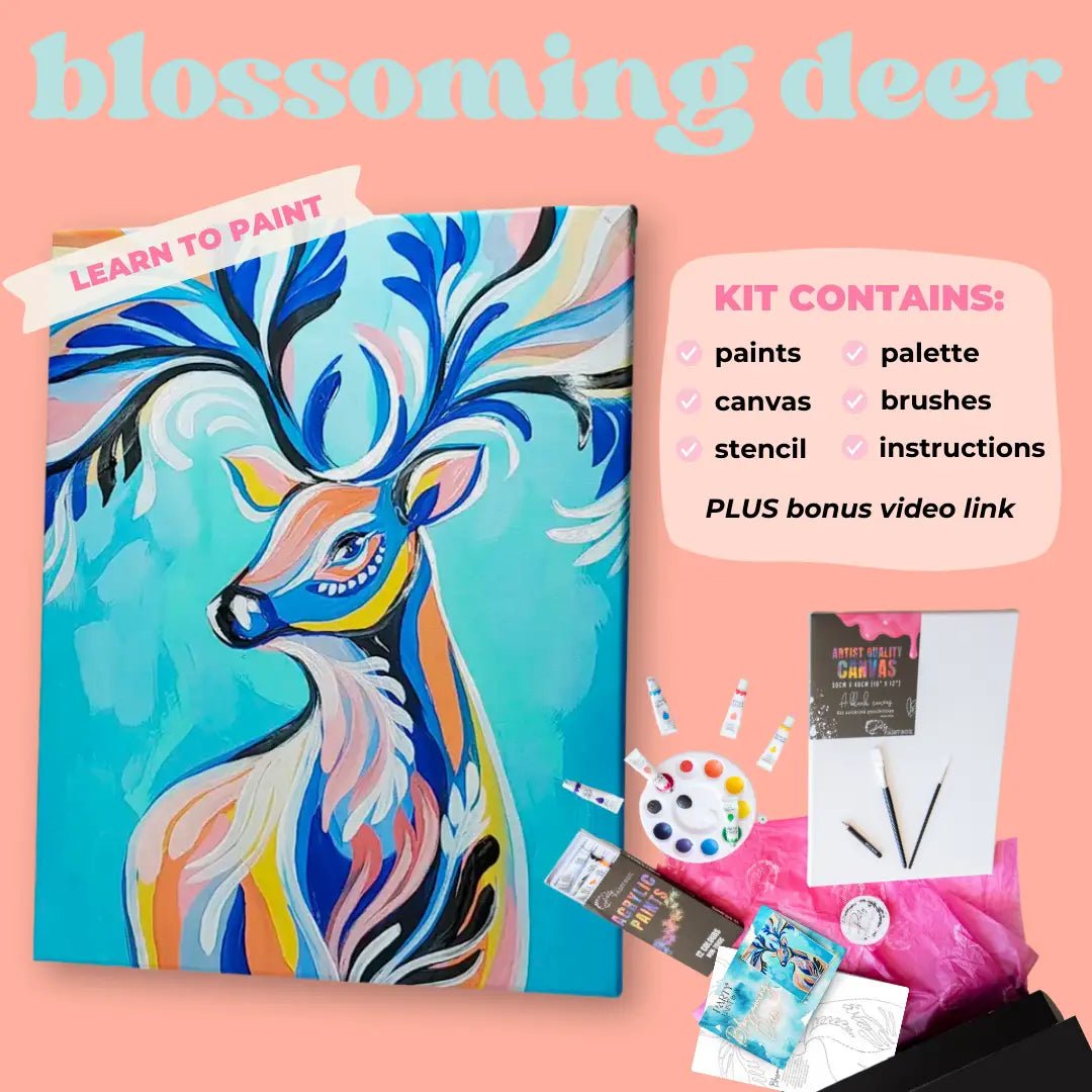 'Blossoming Deer' Kit - Party in a Paint Box