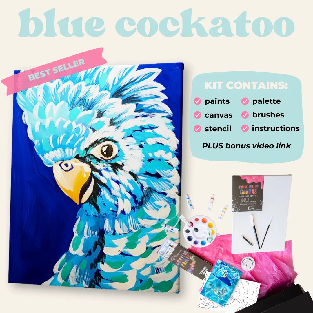 'Blue Cockatoo' Kit - Party in a Paint Box