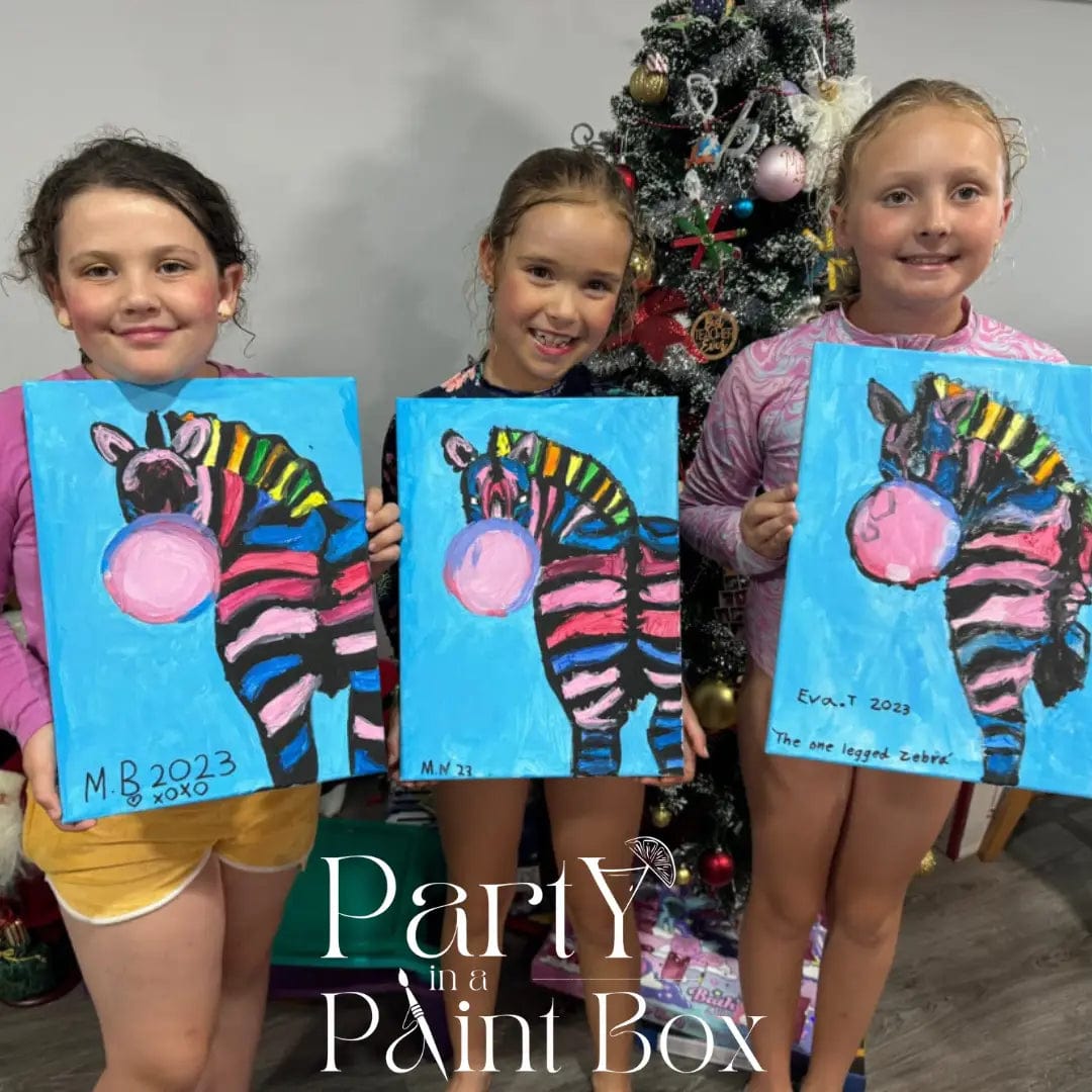 'Bubblegum Zebra' Kit - Party in a Paint Box