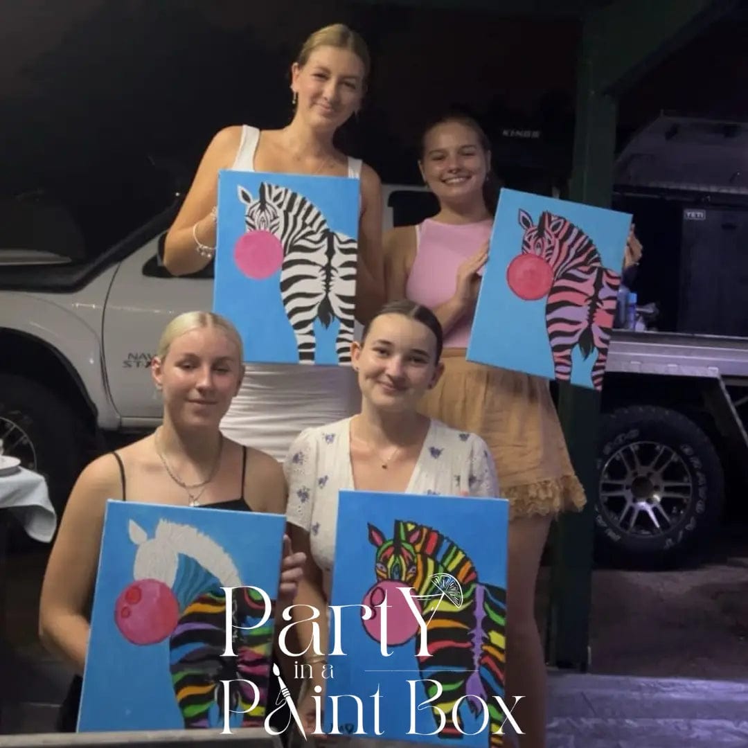 'Bubblegum Zebra' Kit - Party in a Paint Box