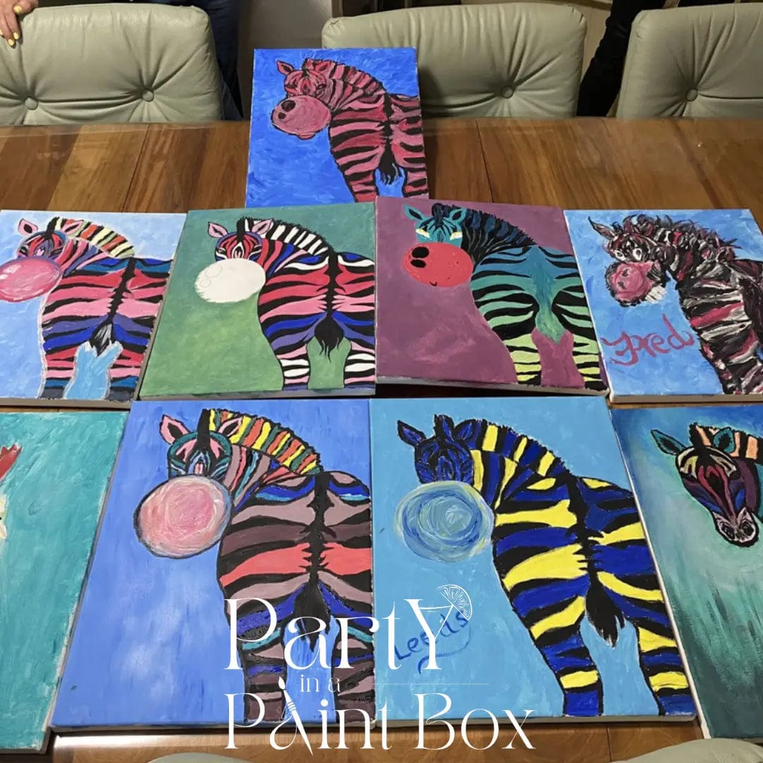 'Bubblegum Zebra' Kit - Party in a Paint Box