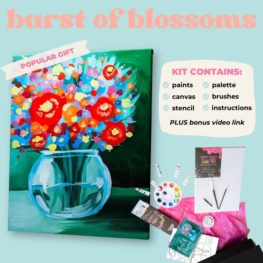 'Burst of Blossoms' Kit - Party in a Paint Box