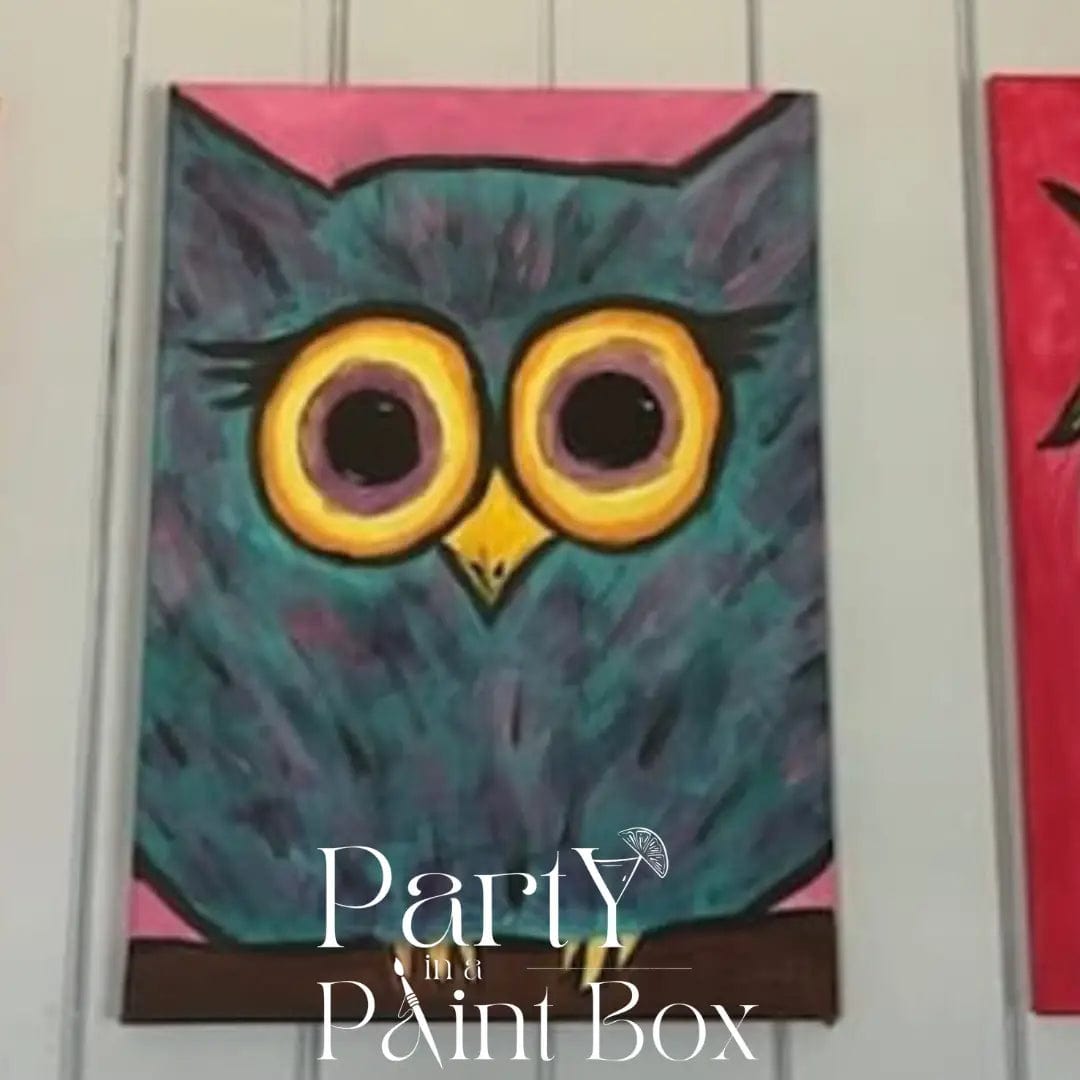 'Colourful Owl' Kit - Party in a Paint Box