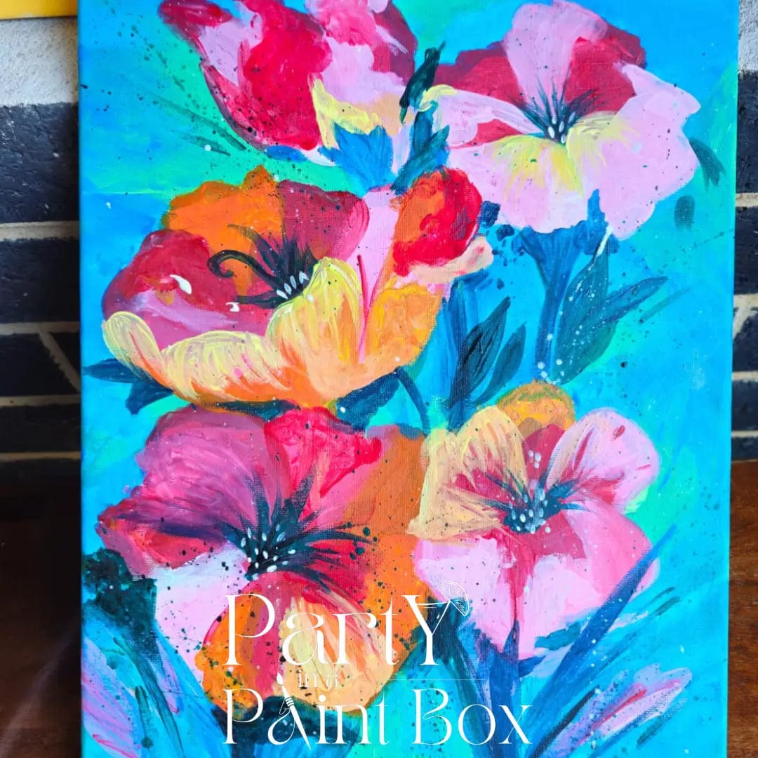 'Crimson Poppies' Kit - LIMITED STOCK - Party in a Paint Box