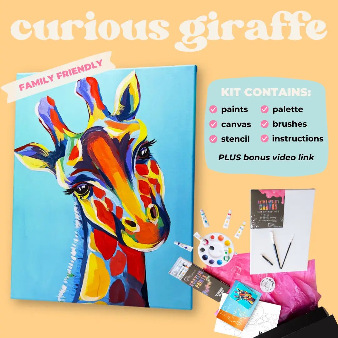 'Curious Giraffe' Kit - Party in a Paint Box