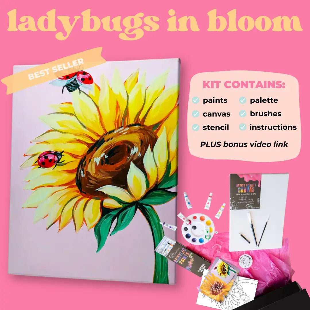 'Ladybugs in Bloom' Kit - Party in a Paint Box