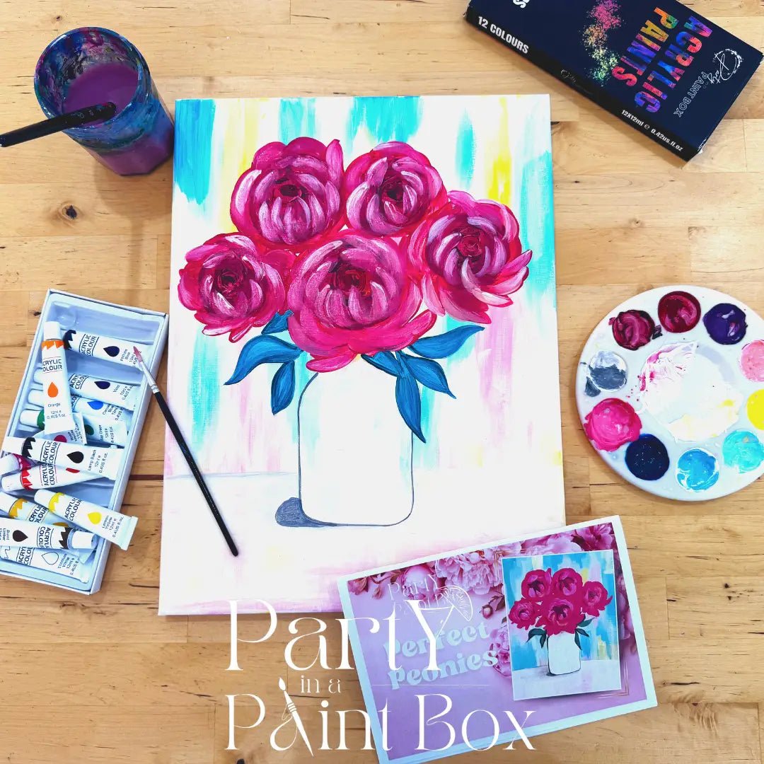 'Perfect Peonies' Kit - Party in a Paint Box