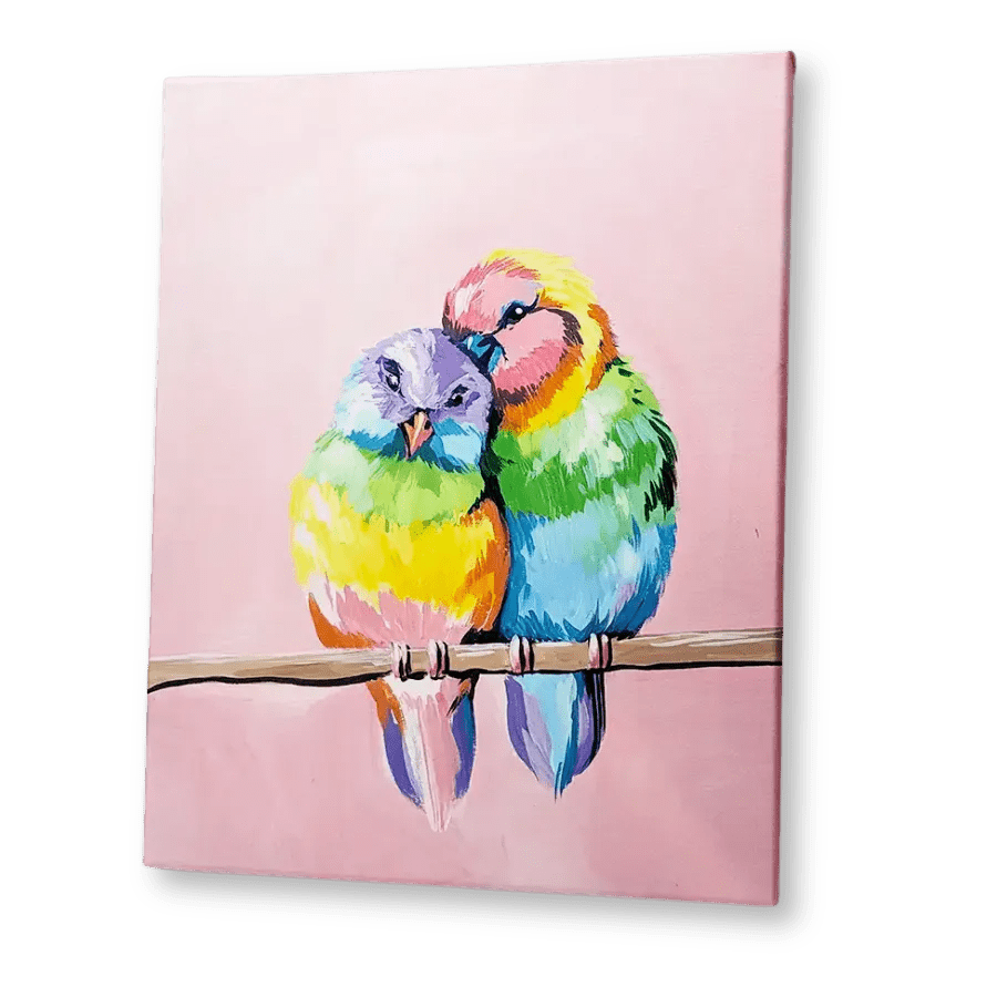 'Rainbow Birds' Kit - Party in a Paint Box