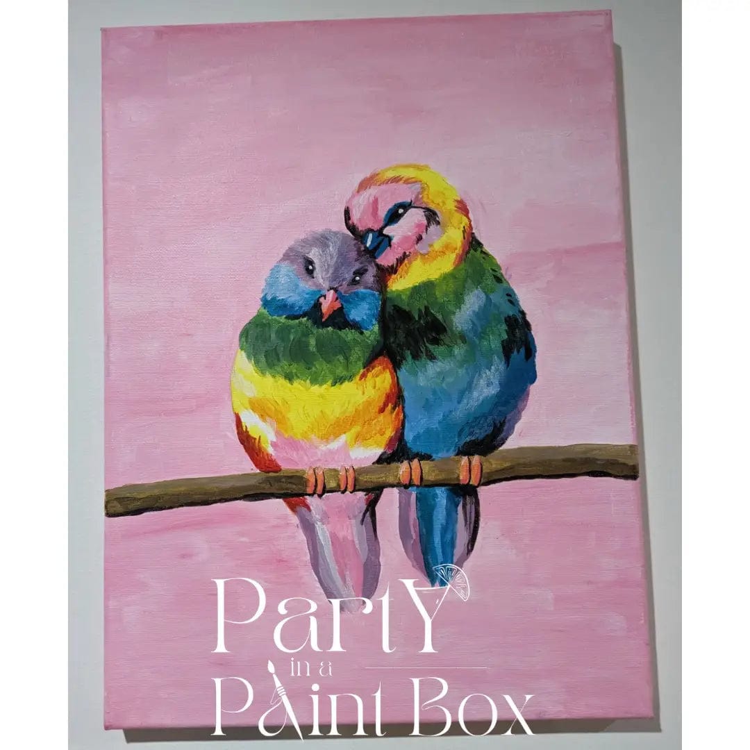 'Rainbow Birds' Kit - Party in a Paint Box