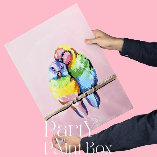 'Rainbow Birds' Kit - Party in a Paint Box