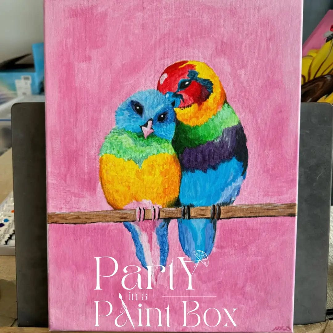 'Rainbow Birds' Kit - Party in a Paint Box