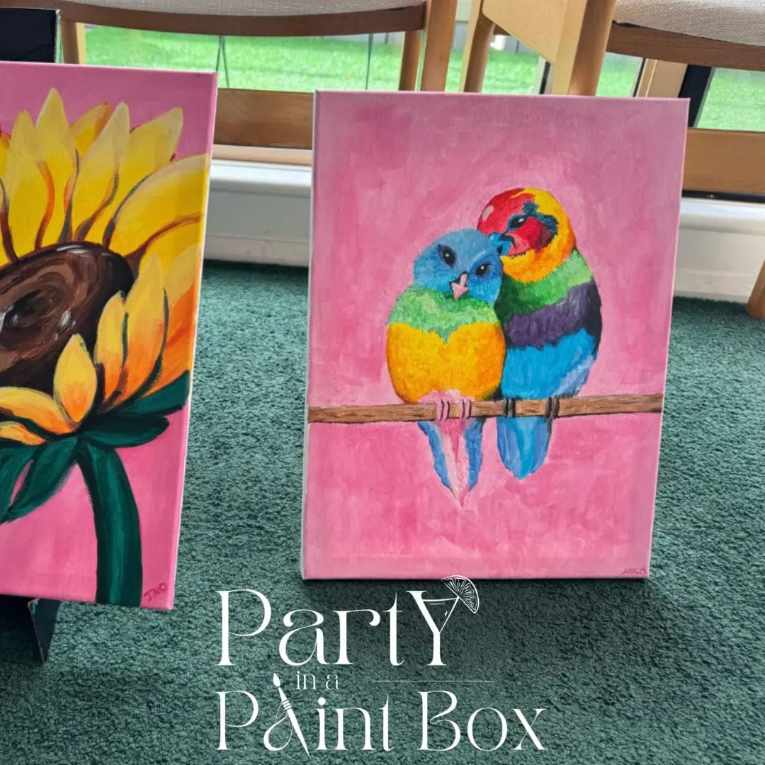 'Rainbow Birds' Kit - Party in a Paint Box