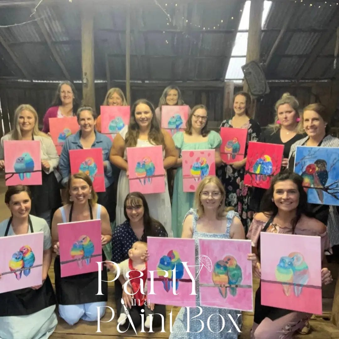 'Rainbow Birds' Kit - Party in a Paint Box