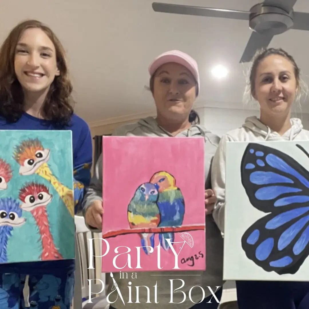 'Rainbow Birds' Kit - Party in a Paint Box