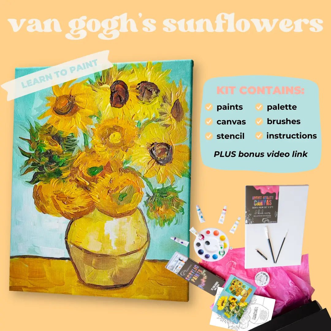 'Van Gogh's Sunflowers' Kit - Party in a Paint Box