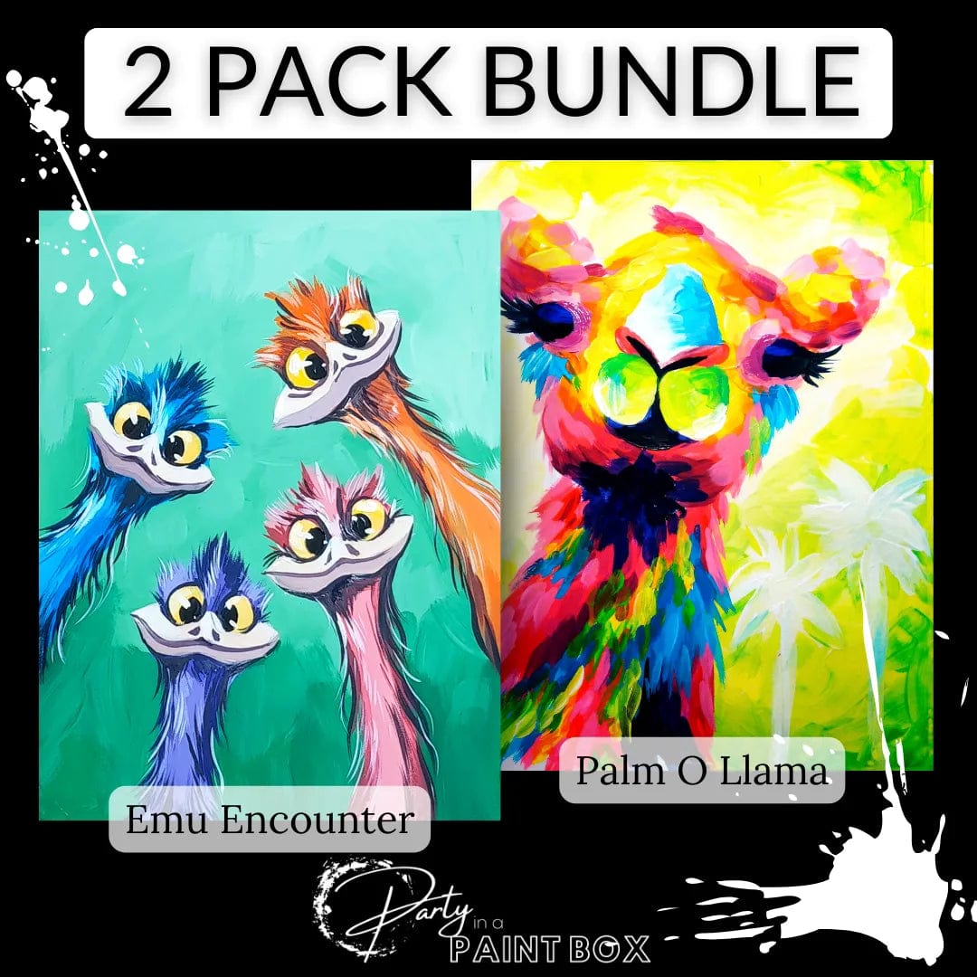 'Emu Encounter' & 'Palm O Llama' Multi Painting Pack