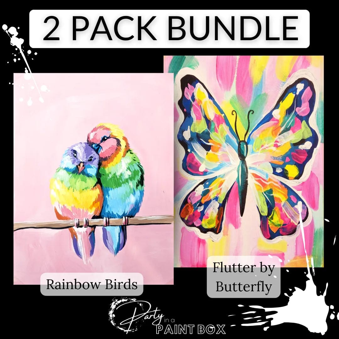 'Rainbow Birds' & 'Flutter by Butterfly' Multi Painting Pack