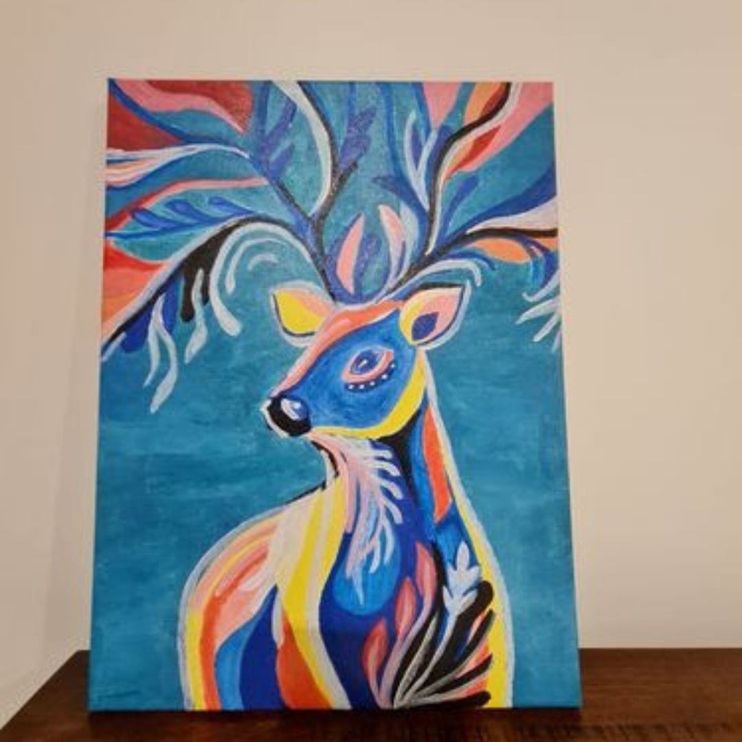 'Blossoming Deer' Painting Pack