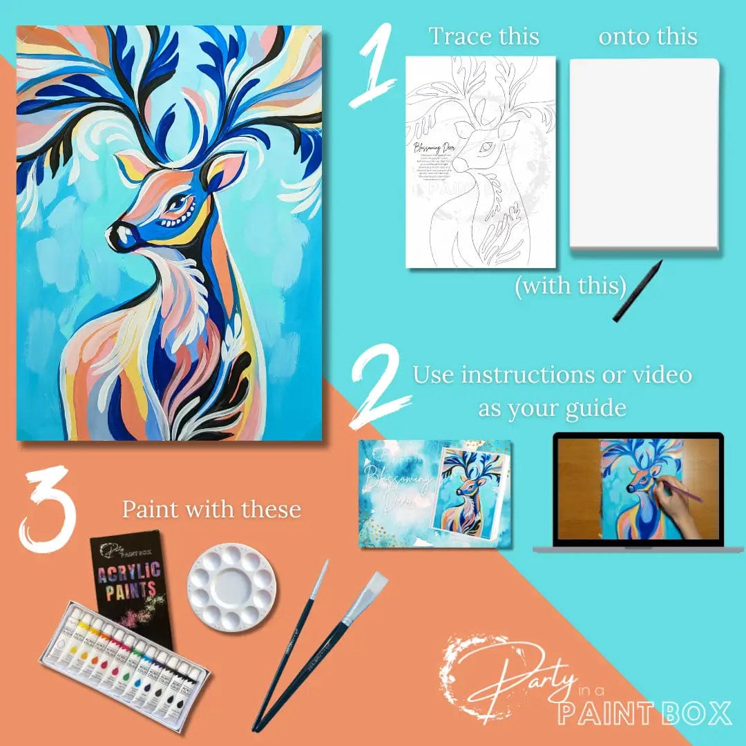 'Blossoming Deer' Painting Pack