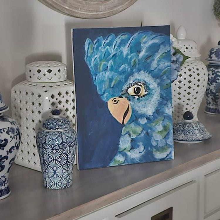 'Peeking Parrot, Blue Cockatoo, Cheeky Galah & Crazy Cockatoo' Multi Painting Pack