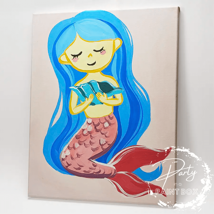 'Blue Haired Mermaid' Painting Pack