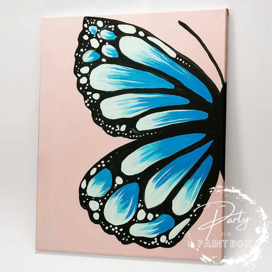 'Blue Monarch Butterfly' Painting Pack