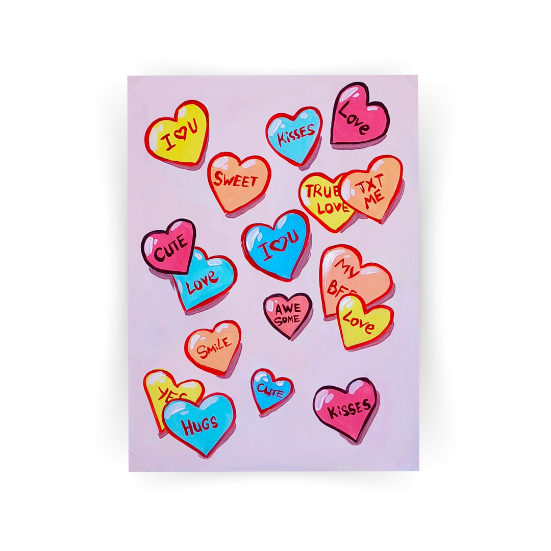 'Candy Hearts' Digital Kit