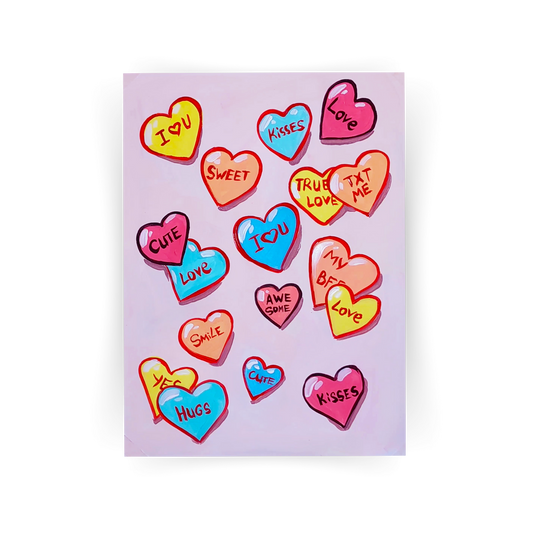 'Candy Hearts' Digital Kit