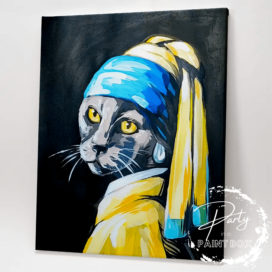 'Cat with a Pearl Earring' Painting Pack - LAST CHANCE TO PAINT