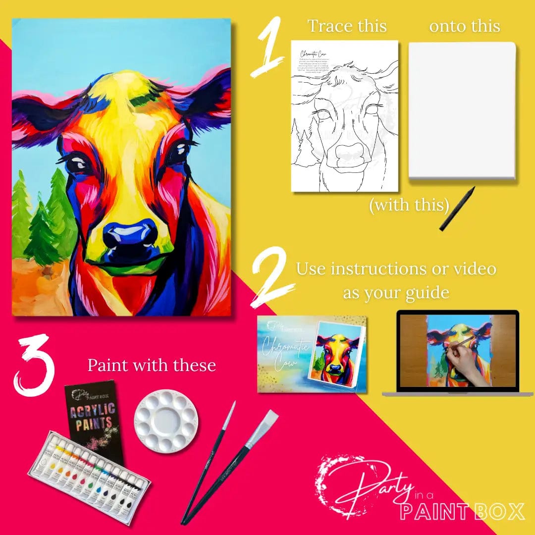 'Chromatic Cow' Painting Pack