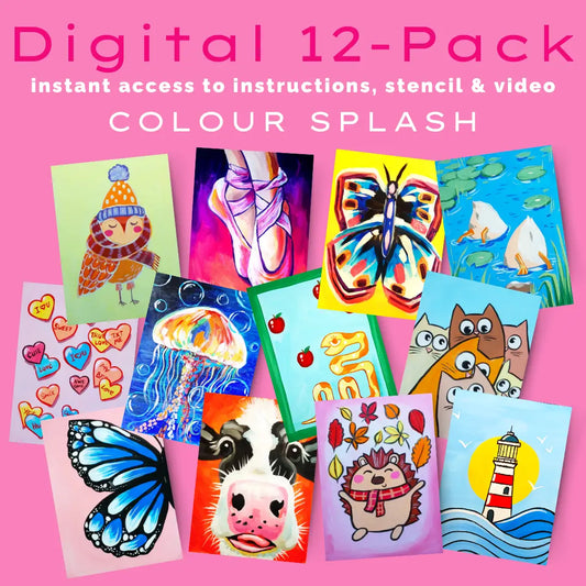 Kids Colour Splash - 12 Digital Tutorials