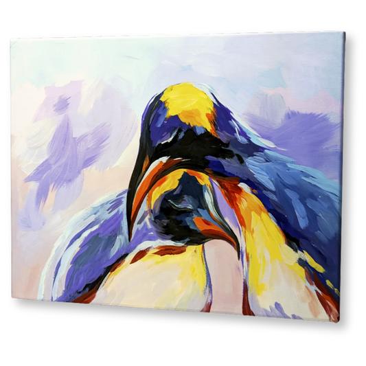 'Cuddling Penguins' Digital Kit