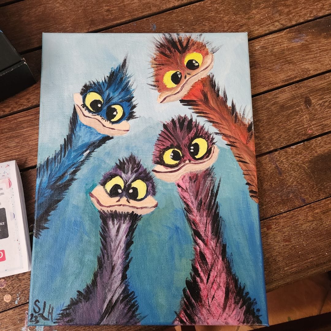 'Emu Encounter' Painting Pack