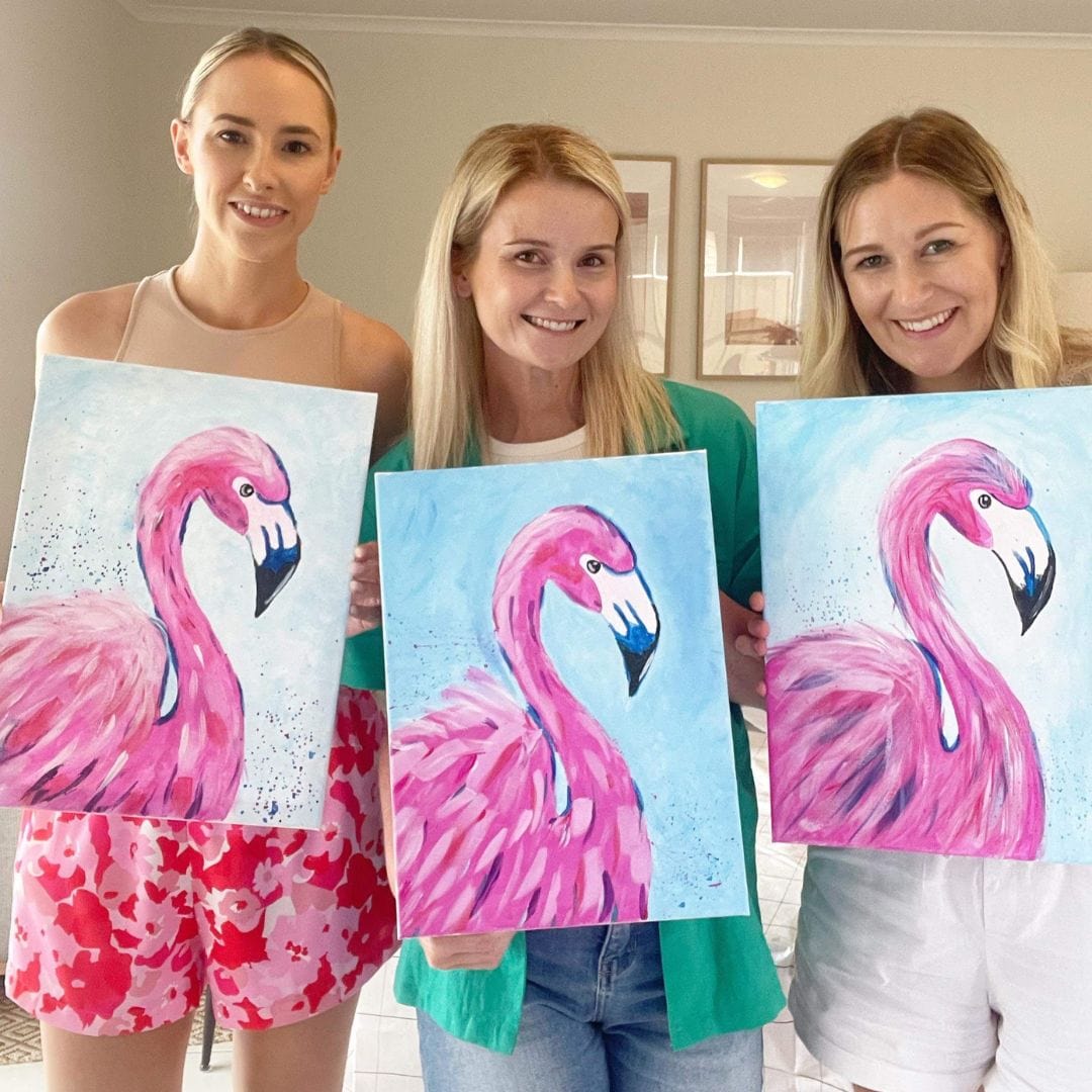 'Fancy Flamingo' Painting Pack