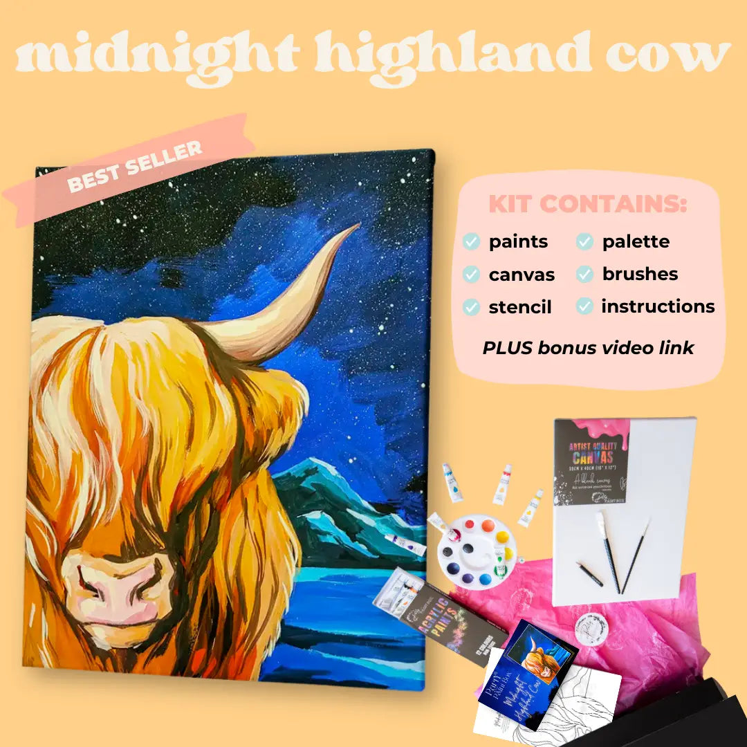 'Midnight Highland Cow' Kit