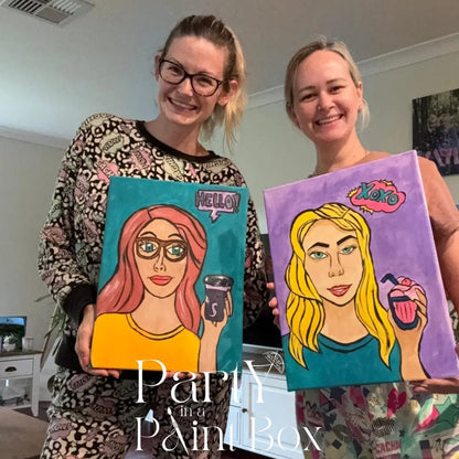 'Paint Your Mate' Pop Art Style - Pack for 2