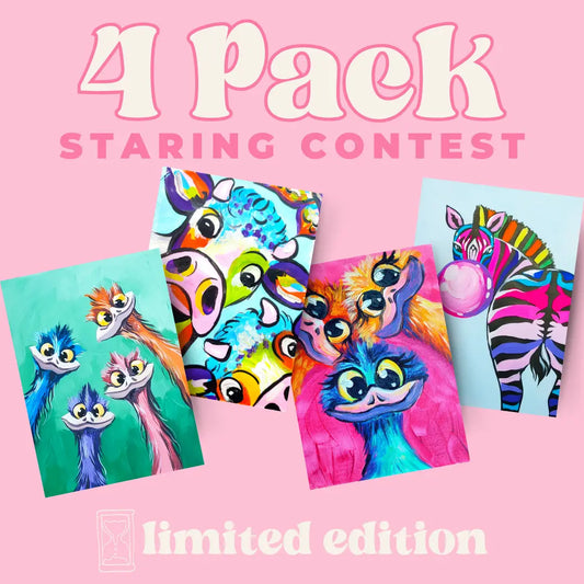 Staring Contest 4 Pack Bundle - LIMITED STOCK