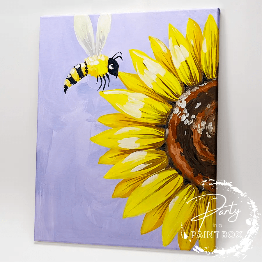 'Sunflower and Bee' Painting Pack