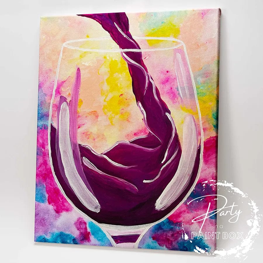 'Watercolour Wine' Painting Pack