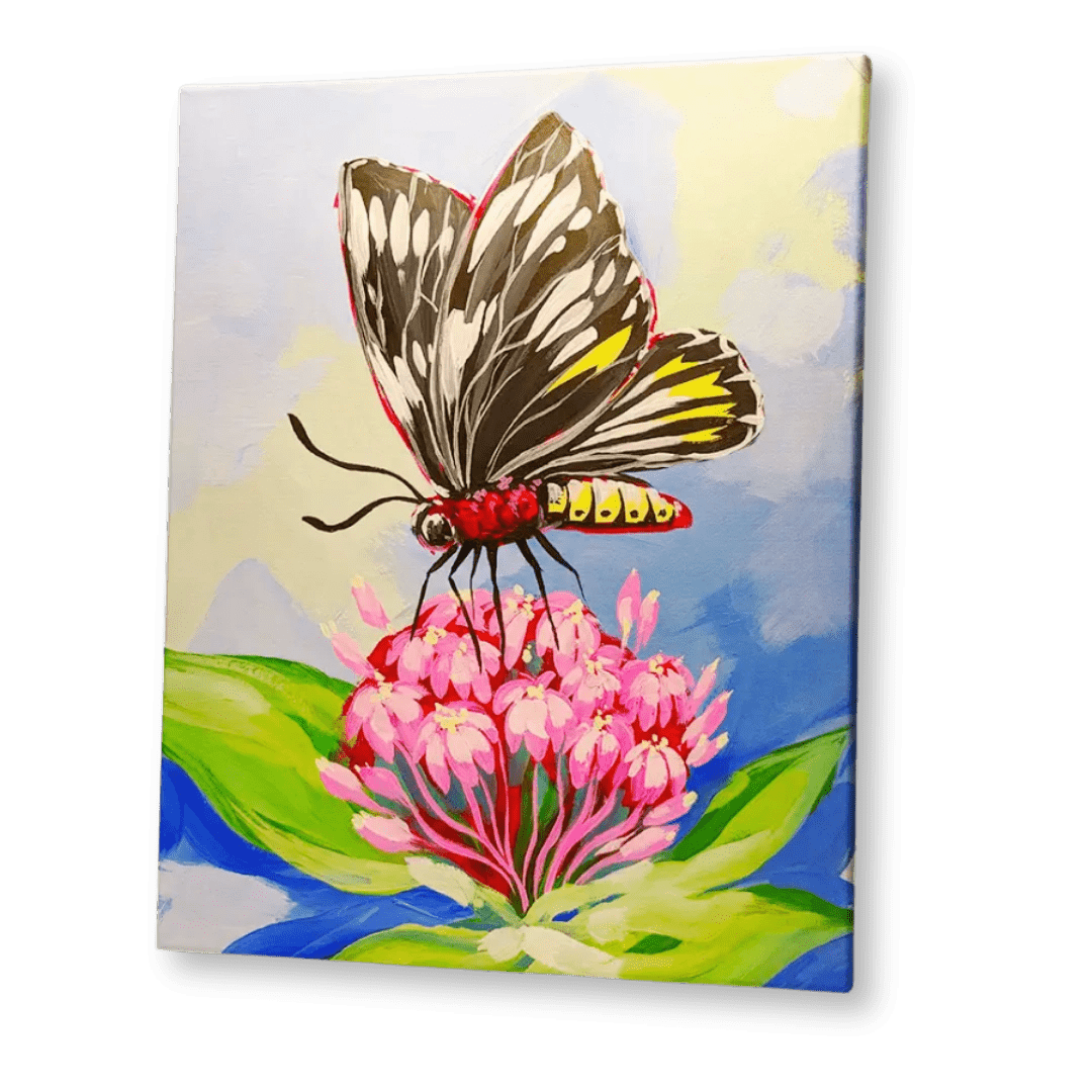 'Black Butterfly Blooms' Kit - Party in a Paint Box