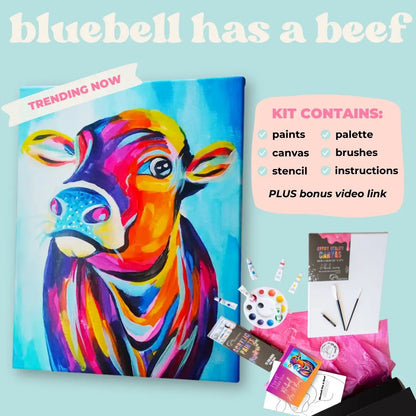 'Bluebell Has a Beef' Kit - Party in a Paint Box