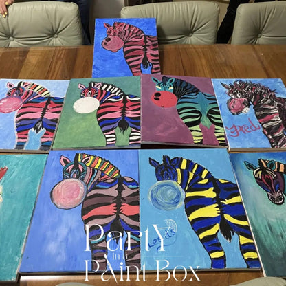 'Bubblegum Zebra' Kit - Party in a Paint Box
