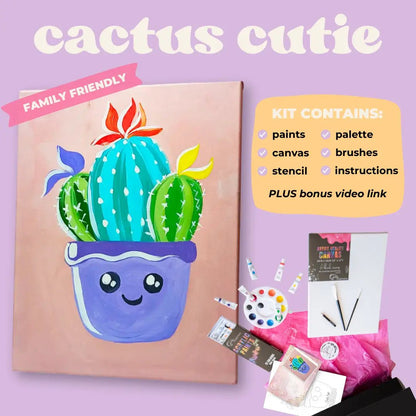 'Cactus Cutie' Kit - Party in a Paint Box