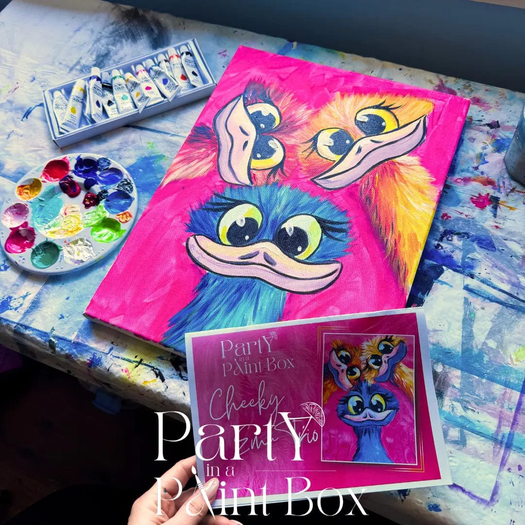 'Cheeky Emu Trio' Kit - LIMITED STOCK - Party in a Paint Box