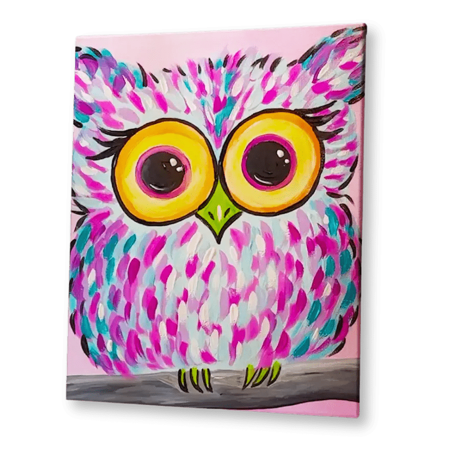 'Colourful Owl' Kit - Party in a Paint Box