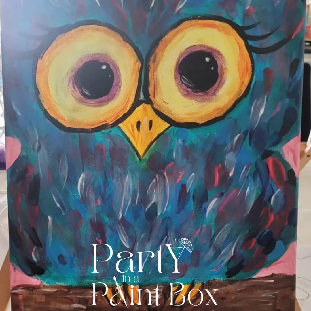 'Colourful Owl' Kit - Party in a Paint Box