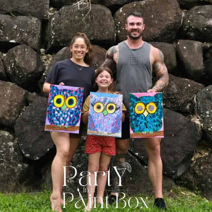 'Colourful Owl' Kit - Party in a Paint Box