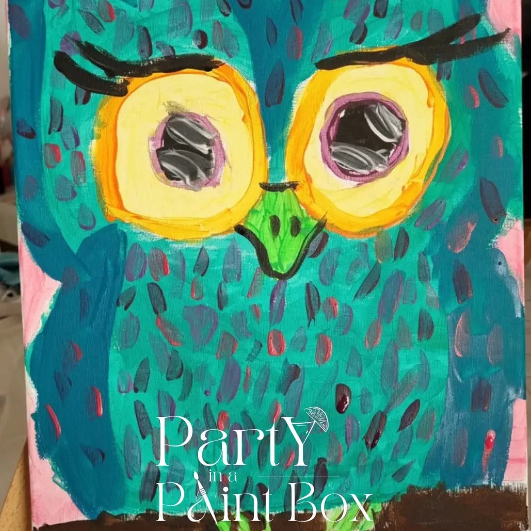 'Colourful Owl' Kit - Party in a Paint Box