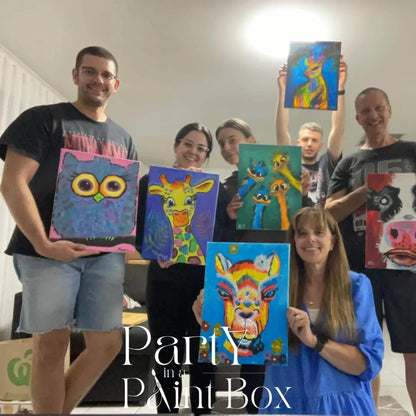 'Colourful Owl' Kit - Party in a Paint Box